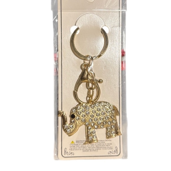 Elephant Bling Key Chain & Bag Charm - Picture 1 of 1